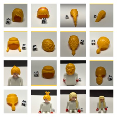 Playmobil Hair Woman Teased Pigtail New Classic Twisted Ponytail Long Braid 5650