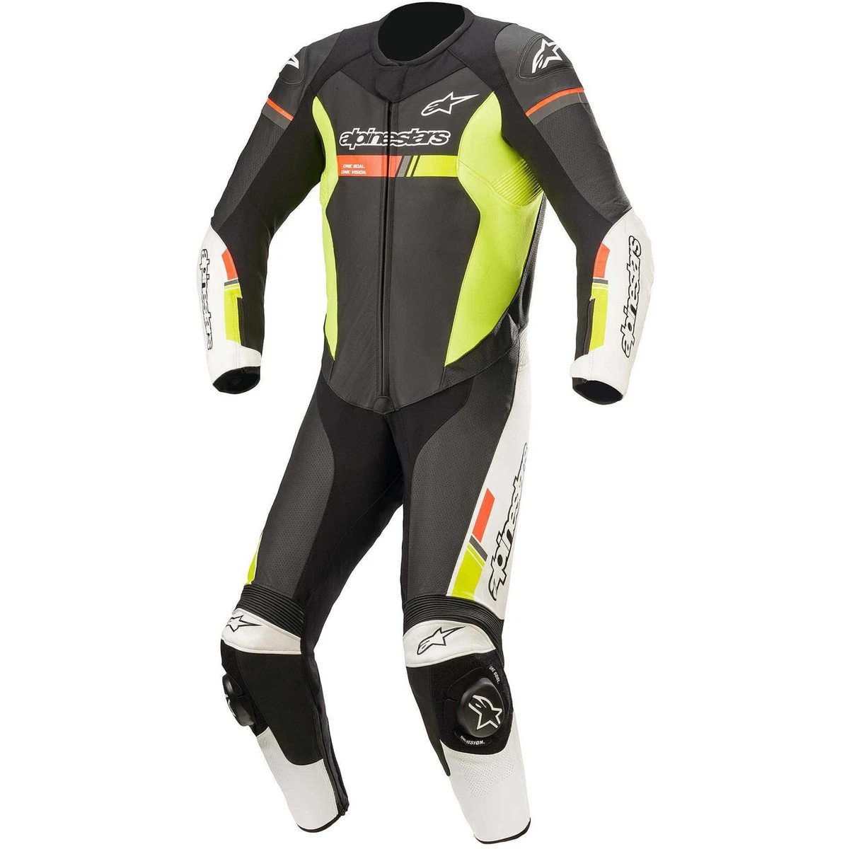 Tuta Moto Alpinestars GP FORCE CHASER Intera In Pelle TG 54 Nero