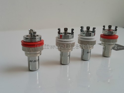 4x HIFI Audio 805 Rhodium Plated RCA Socket Chassis Connector amp CD High End - Picture 1 of 5