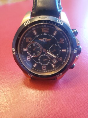Men's Vintage Invicta Chronograph Stainless Steel Watch