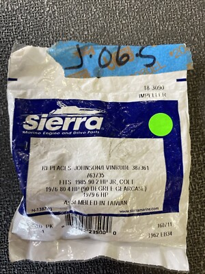 Sierra 18-3090 Impeller Replaces Johnson Evinrude 387361