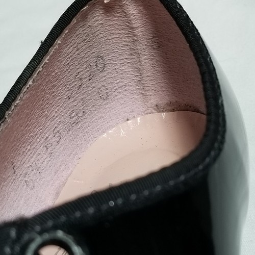 BALLET MAKER Girls Tap Dance Shoes Black Patent "CAPEZIO" Good used - Picture 9 of 13