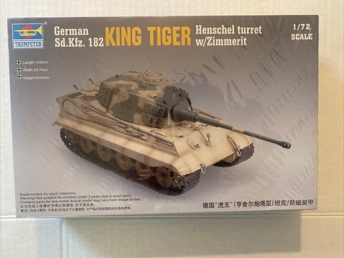 Trumpeter 1/72 07291 German Sd.Kfz.182 King Tiger Henschel Turret w/Zimmerit - Picture 1 of 6
