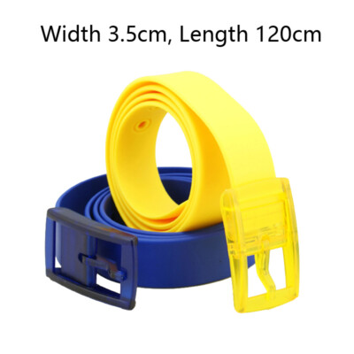 Women Men Adjustable Plastic Buckle Silicone Belt Jelly  display picture 3