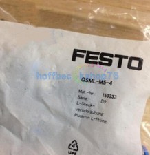 10PCS FESTO Push-In Fittings QSML-M5-4 153333 New