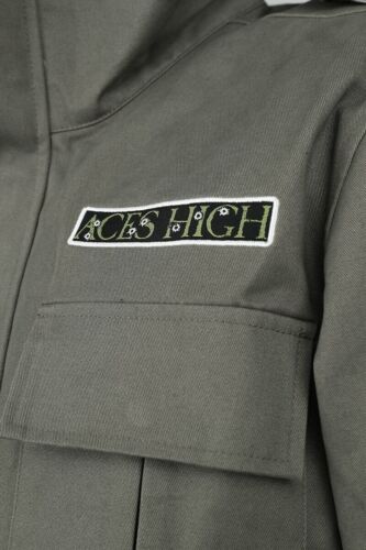 Iron Maiden Aces High Transition Cotton Olive Military Jacket Heavy Metal Band - Picture 5 of 7