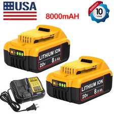 For DeWalt 20V XR 8.0AH Battery Max Lithium ion DCB203 DCB208 DCB200 20 Volt New