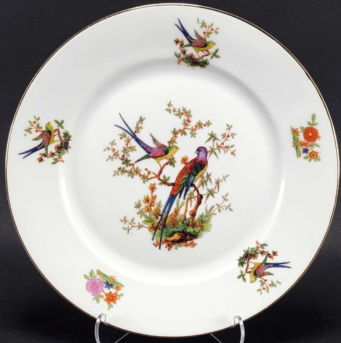 4 Mismatched China Salad Plates Mix and Match Shabby Granny Plate Collection - Picture 3 of 9