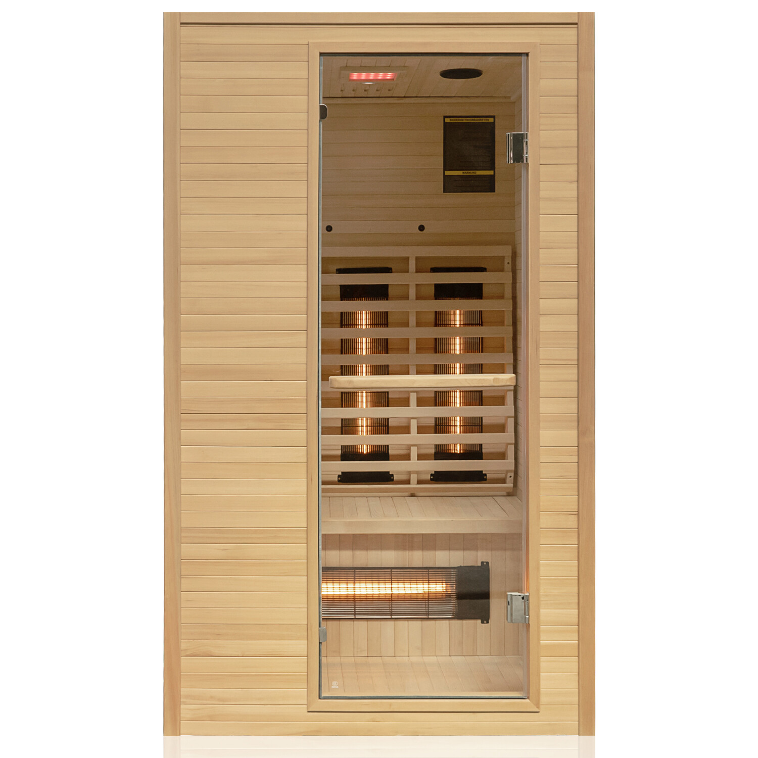 Dewello® Infrarotkabine Infrarotsauna Wärmekabine Vollspektrum Sauna 2 Personen