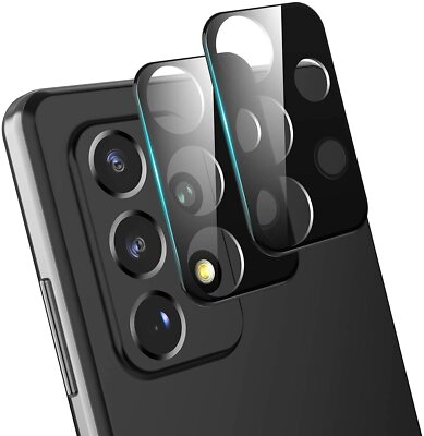 2X 3D Kameraglas für Samsung Galaxy A52 / A72 5G Kamera Linse Hartglas 9H