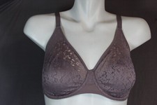 Chantelle 13F1 Underwire Unlined Mesh Dark Gray Full Coverage Bra size 32D