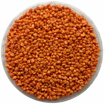 Farbkies orange Körnung 2-3 mm 5 kg, Aquarienkies, Bodengrund