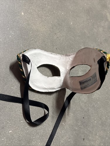 BLUE MOON HANDMADE VENETIAN EYE MASK - Picture 4 of 11