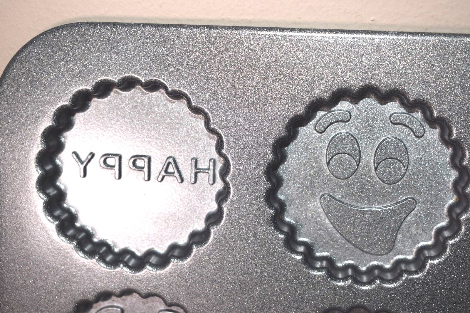 Nordic Ware Funny Face Emoji Treat Pan Cookies Whoopie Pies Ice Cream