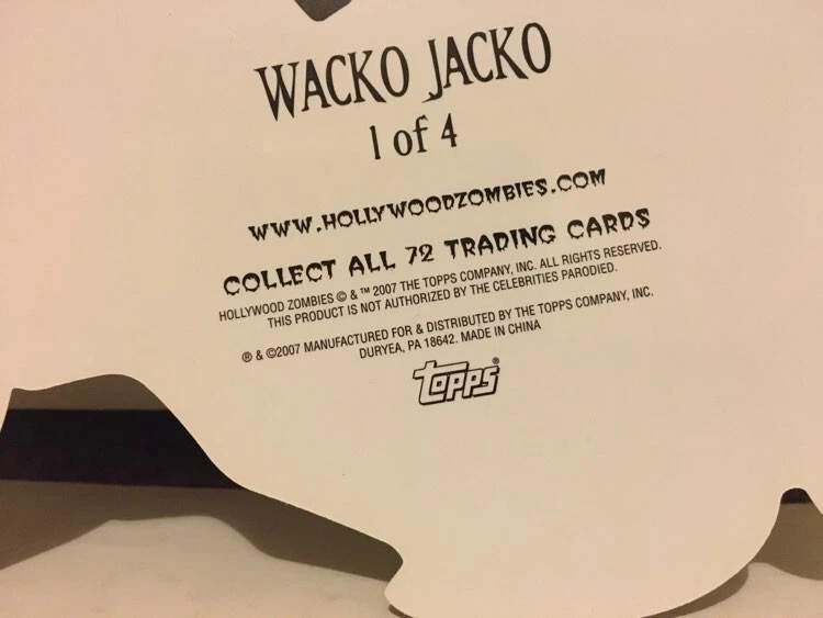 RARE: SDCC Topps 2007 Hollywood Zombies masks trading cards Garbage Pail Kids - Image 2 of 4