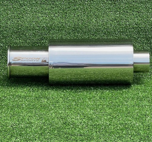 Spoon Sport HI-Power Universal SINGLE EXHAUST MUFFLER Inlet 2.5" Outlet 3.5" - Picture 2 of 13