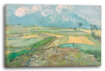 Kunstdruck Vincent van Gogh - Weizenfeld nach Regen (Die Ebene von Auvers) (188