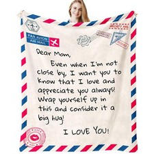 Mom Mothers Day Blanket 60x50 inch Daughter Son Gift Birthday Present Ideas