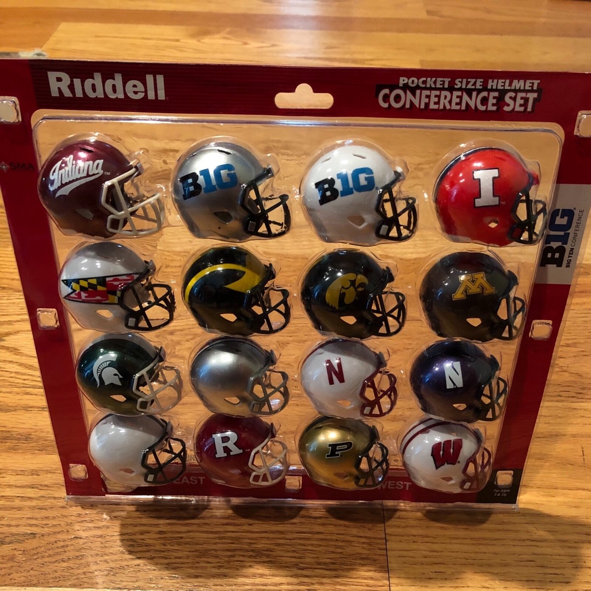 Big Ten Conference pocket pro helmet set Riddell Big10 speed | eBay