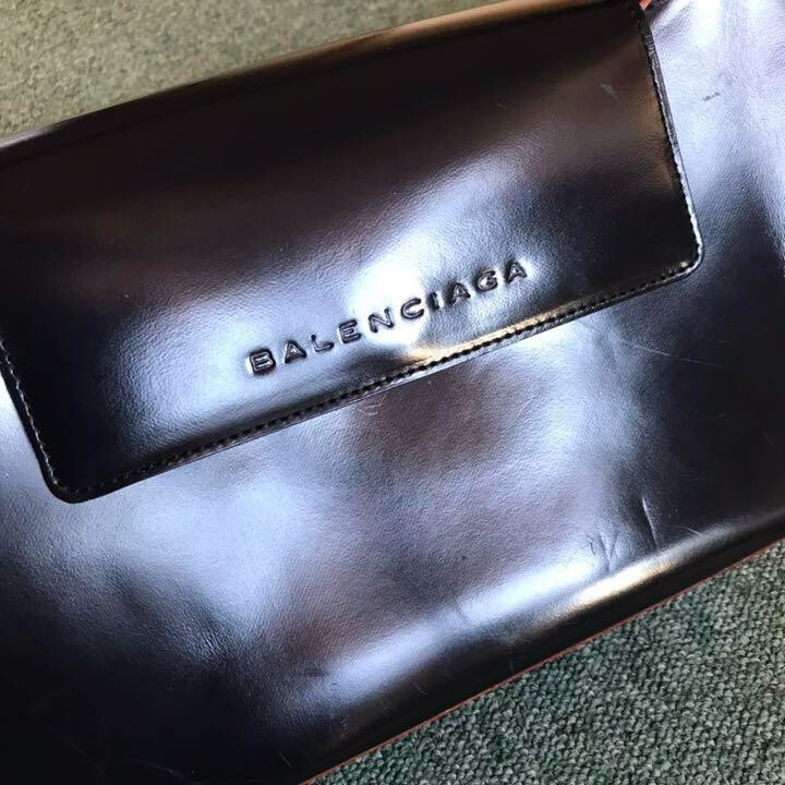 BALENCIAGA Handbag Black Vintage Leather women's USED FROM BALENCIAGA Handbag Black Vintage Leather women's USED FROM