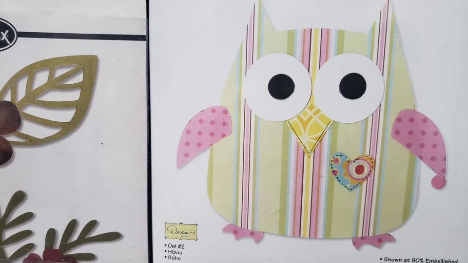 Sizzix Die lrg Lot Dies Tim Holtz Owl Bird Scrapbooking Paper Crafting Embossing - Image 3 of 4