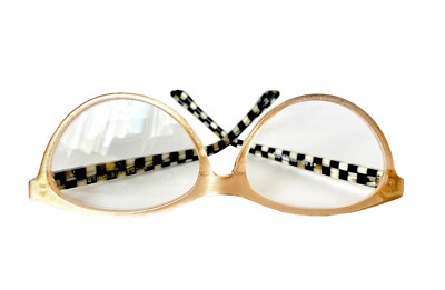 MacKenzie-Childs COURTLY CHECK ROSE GOLD LENO READERS  display picture 2