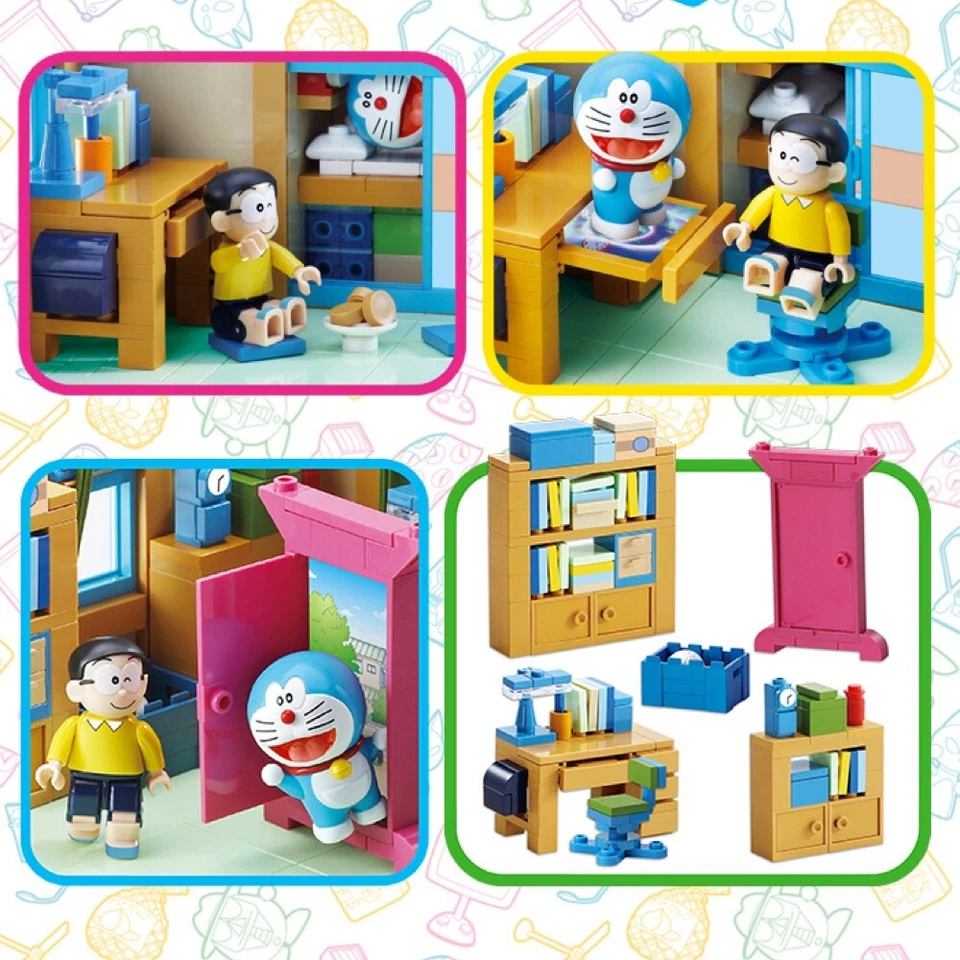 OXFORD Doraemon Nobita Nobi Room 781 Pieces DR3702 Brick Building Block Figures - Image 4 of 4