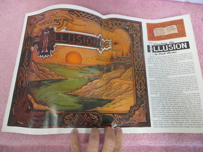 Vtg NOS Tandy Leather Doodle Page of the Month Pattern - Illusion Scene