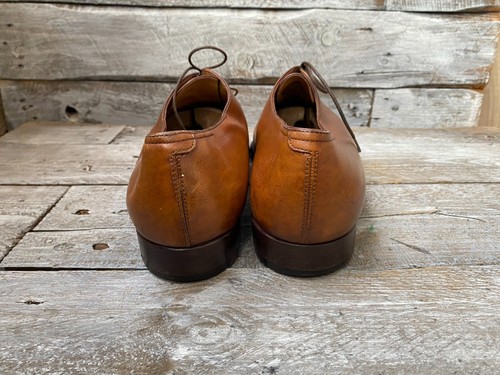 Berluti Alessandro tabaco marrón cuero corte entero Oxford zapatos de cuero Reino Unido 10.5 - Imagen 8 de 18