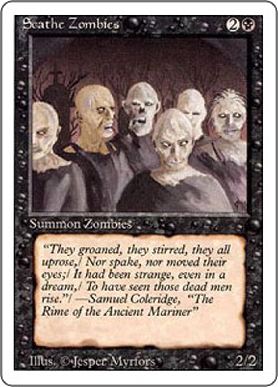 MTG - Magic the Gathering - Revised Edition (1994) - Scathe Zombies