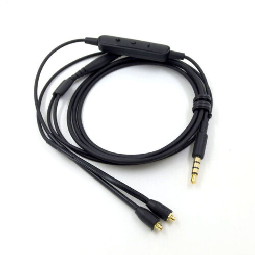 Câble audio pour écouteur 4 pieds avec télécommande pour audio Shure SE215 SE535 MMCX 3,5 mm - Photo 1 sur 8