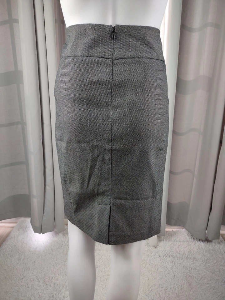 APT. 9 Women's The Torie Gray Pencil Back Zip Midi Skirt. Size 10 - Image 4 of 4