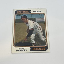 1974 Topps #235 Dave McNally Baltimore Orioles
