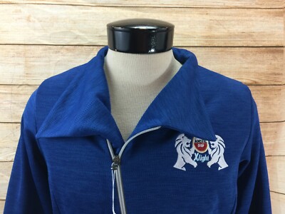 New North End Zip Jacket Amstel Light Womens L Blue NWT