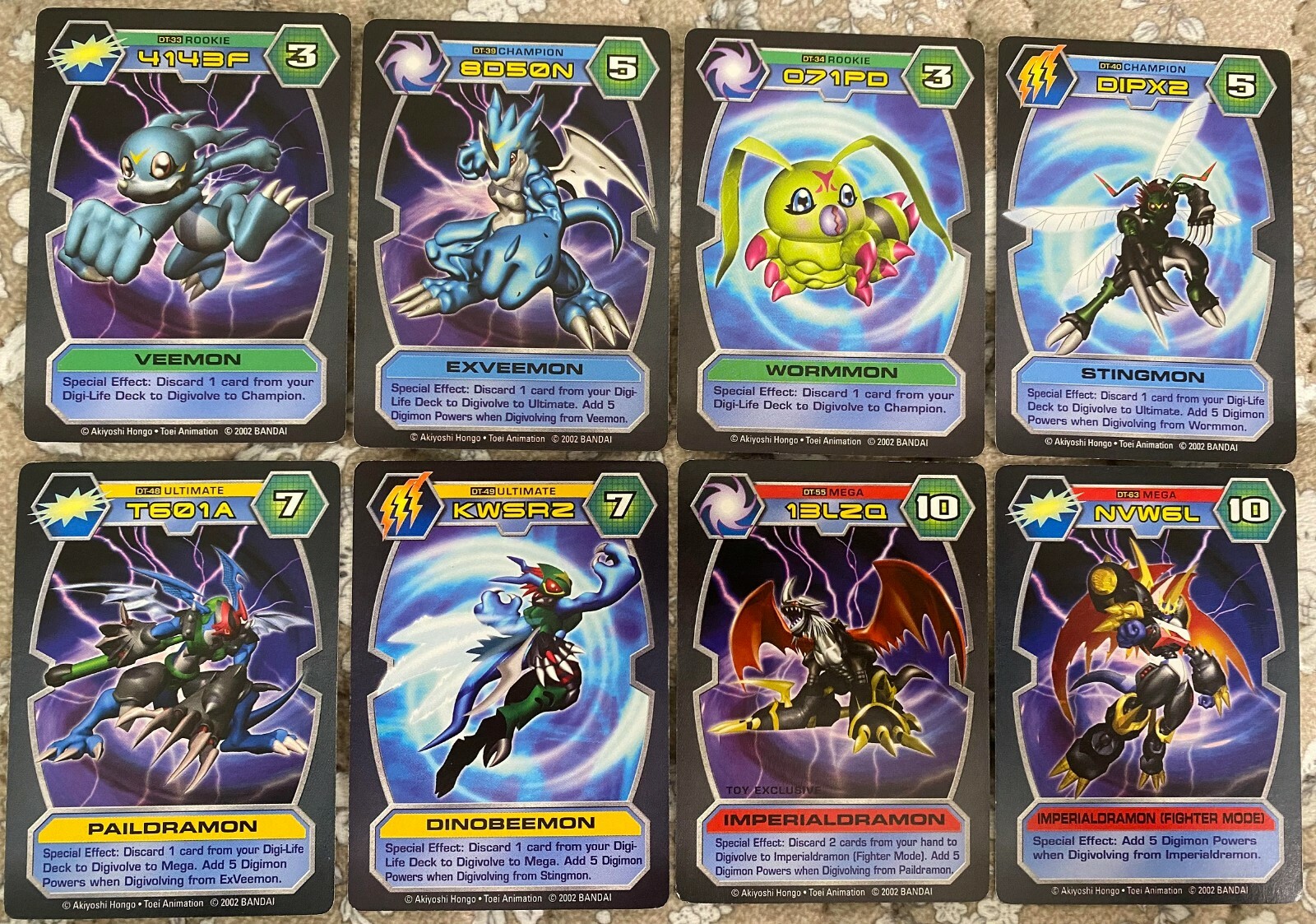 Купить Digimon D-Tector Card Game ExVeemon Stingmon Paildramon  Imperialdramon Б/У на Аукцион из Америки с доставкой в Россию, Украину,  Казахстан