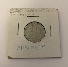 1965 East Germany 10 Pfennig Coin B16