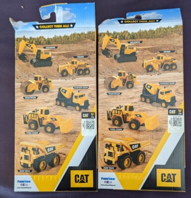2 Caterpillar Cat 3 Packs Construction Toy Vehicle Trucks Die-cast