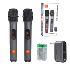 New JBL WIRELESSMICAM 2 Wireless Dynamic Microphones With Dual-Channel Receiver