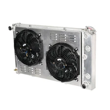 For Chevy 1970-81 Camaro 1978-87 Monte Carlo 3 Row Aluminum Radiator+Shroud Fan