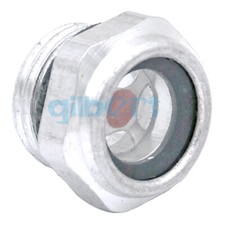 LOT 2 M18x1.5 Metric Air Compressor Aluminum Oil Level Sight Glass Window