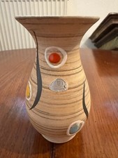 VINTAGE KERAMIK VASE WEST GERMANY 15,5cm KERAMIKVASE