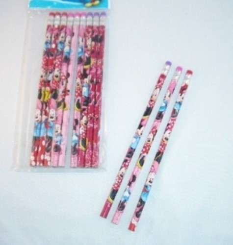 Disney Minnie Mouse Wooded Pencil Child Birthday School Party Favors Bag Fillers - Picture 11 of 24