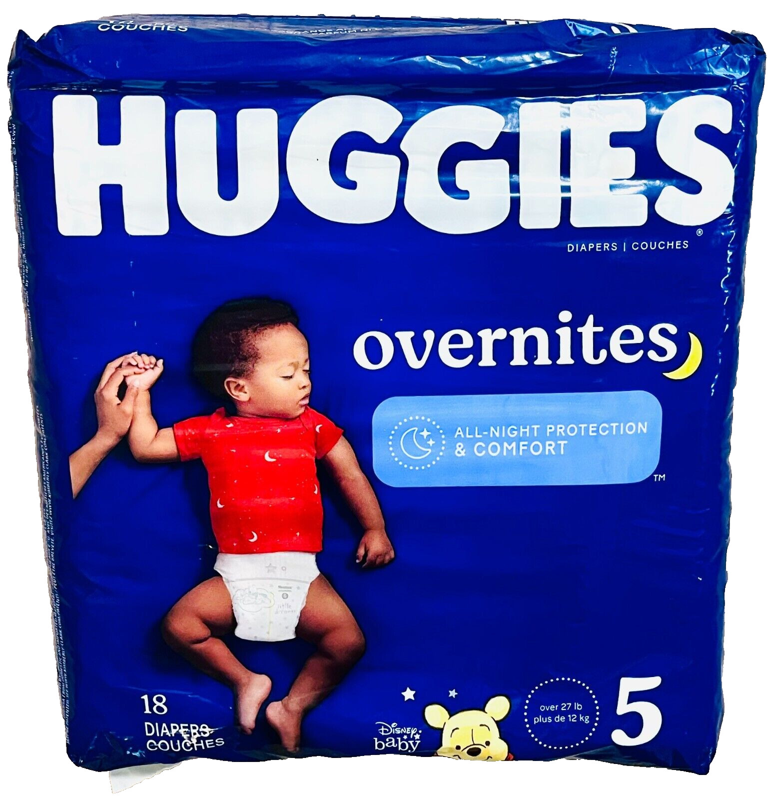 S Size 5-(over 27 Lb.), 18 Diapers