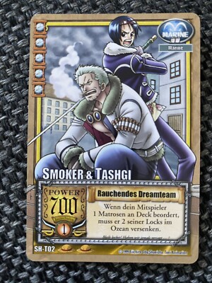 One Piece Marine Smoker & Tashgi Rauchendes Dreamteam SH-T02 Karten TCG