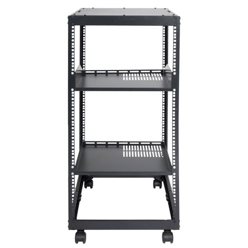 VEVOR 20U 4 Post Open Frame Server Rack Network Enclosure 23''-40'' Adjustable - Picture 9 of 12