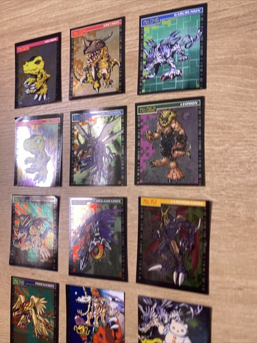 Digimon Sticker lot of 12 Holo Stickers 1999 Bandai Agumon Greymon Garurumon - Picture 4 of 7