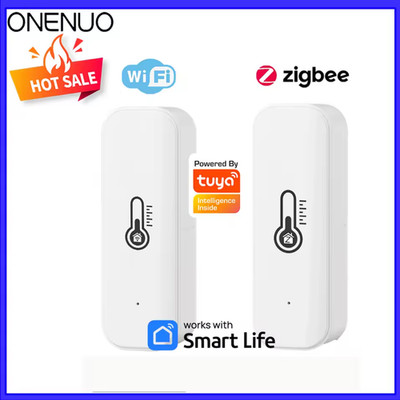 Tuya WiFi oder Zigbee Temperatur Feuchtigkeit Sensor Home Connected Thermometer