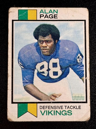 Alan Page #30 1973 Topps card