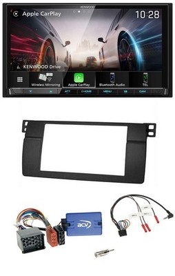 Kenwood Steering Wheel 2DIN USB DAB Bluetooth Car Stereo for BMW 3 Series E46 00-06 Pro
