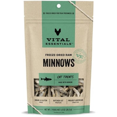 Freeze Dried Raw Minnows for Cats, Pack of 6